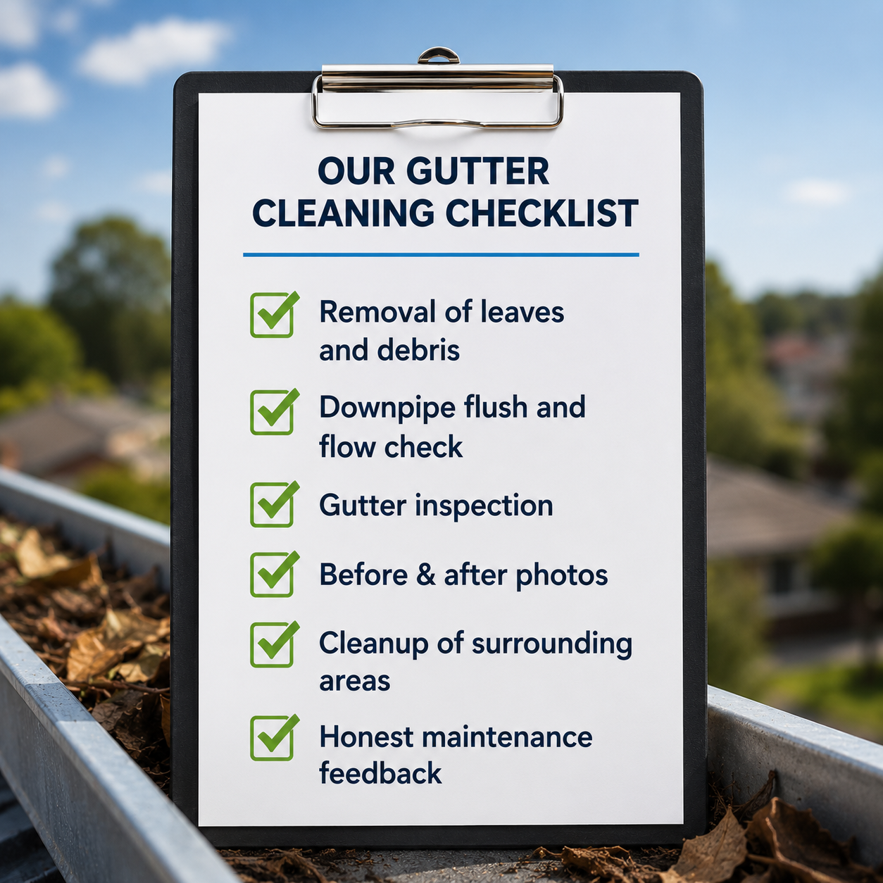 Pakenham Gutter Cleaning Checklist