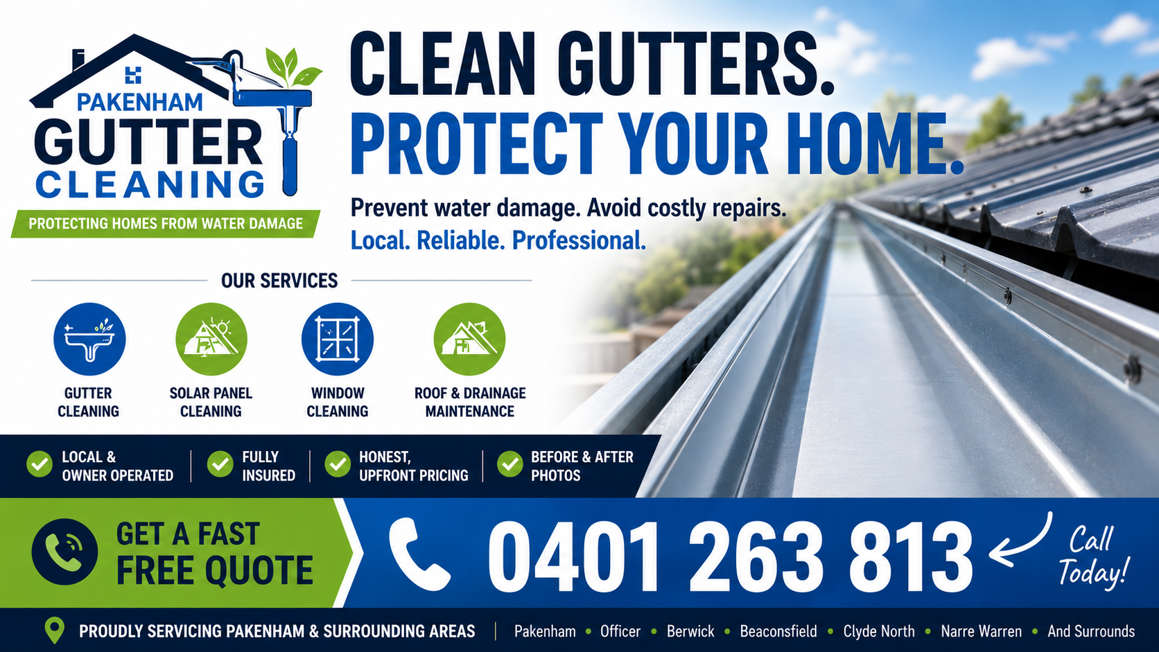 Pakenham Gutter Cleaning Contact