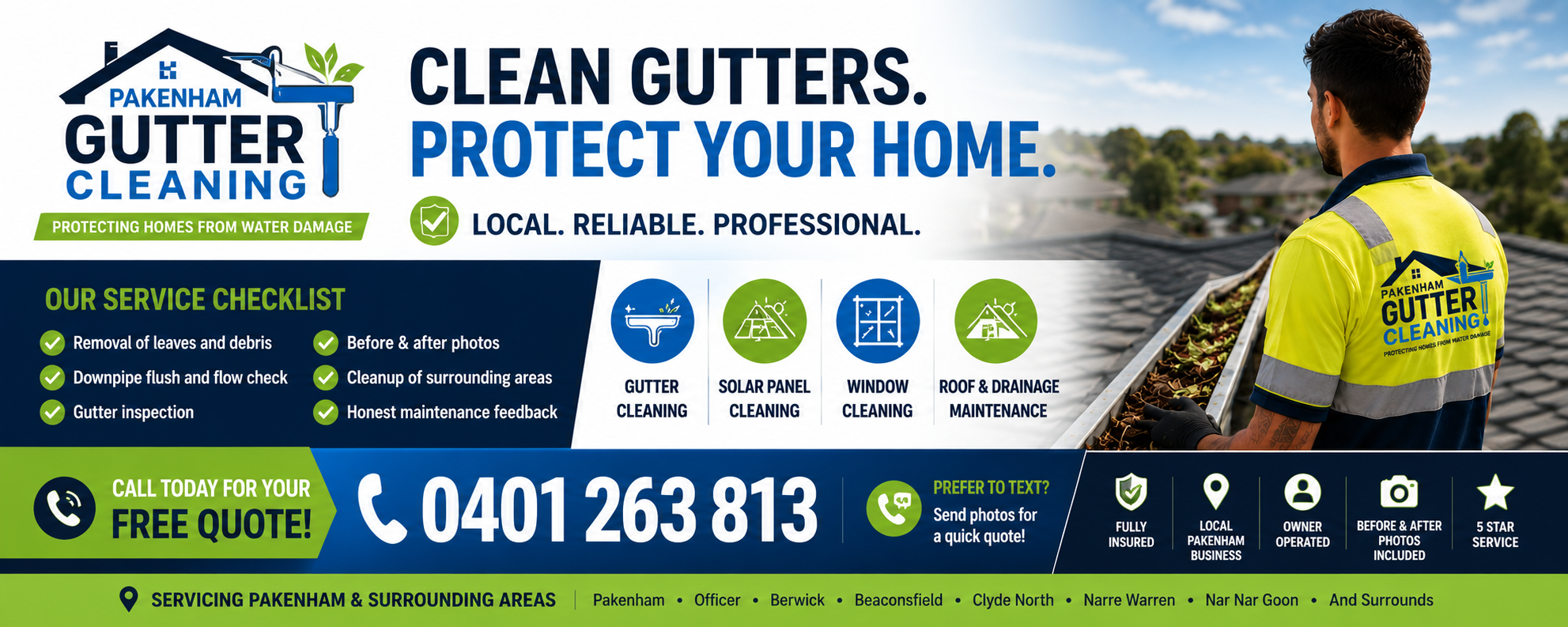 emergency gutter cleaning Pakenham